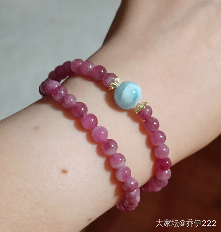 今天的收获和小欢喜_珠串南红玉石和田玉