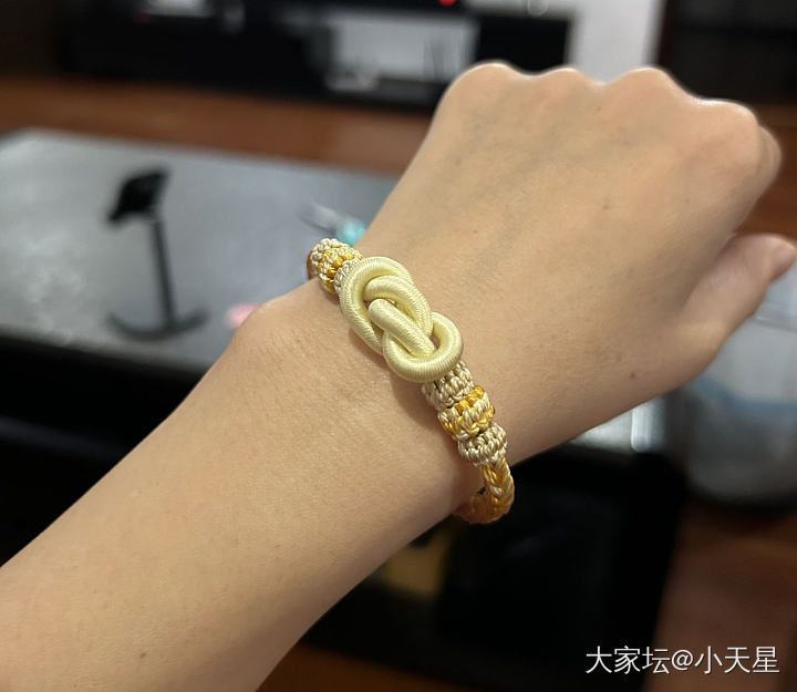 完成了一个高难度手绳_手工diy