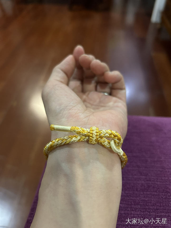 完成了一个高难度手绳_手工diy