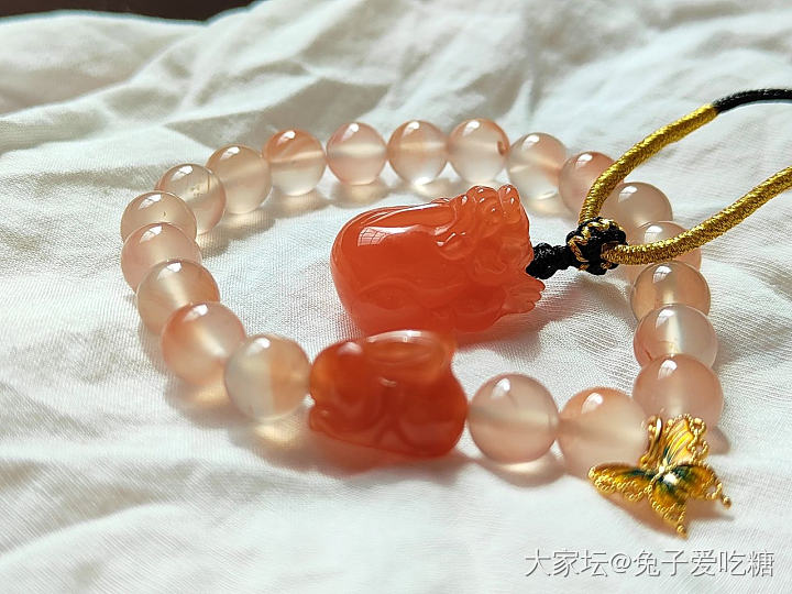 晒一套南红_金南红银玉髓玛瑙