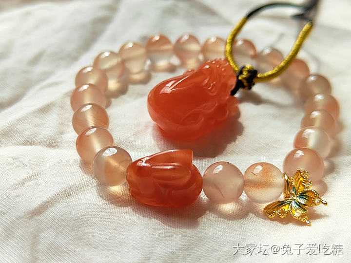晒一套南红_金南红银玉髓玛瑙