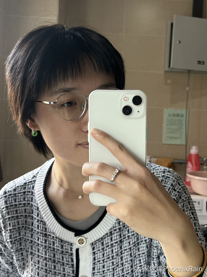 分享一个diy翡翠耳环_耳饰手工diy培育钻