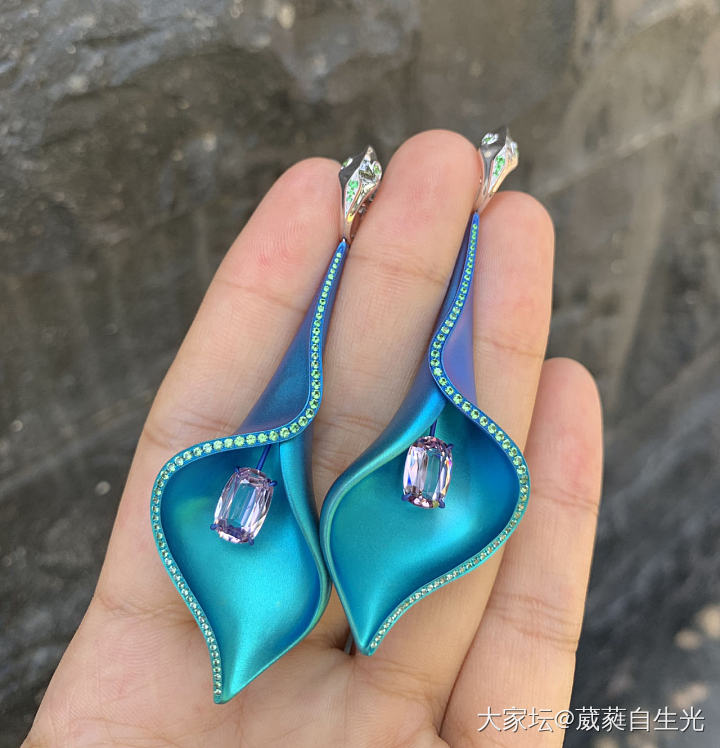 金价上涨的趋势下钛金也很香了_耳饰