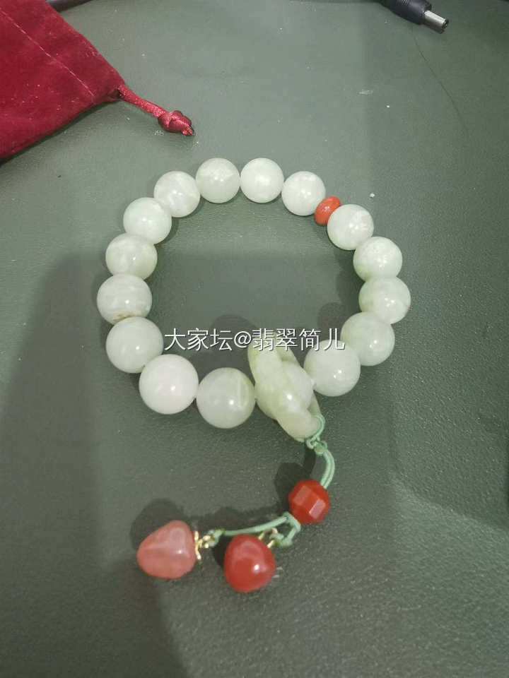 踊跃发帖为升级：晒个翠青手串_珠串和田玉