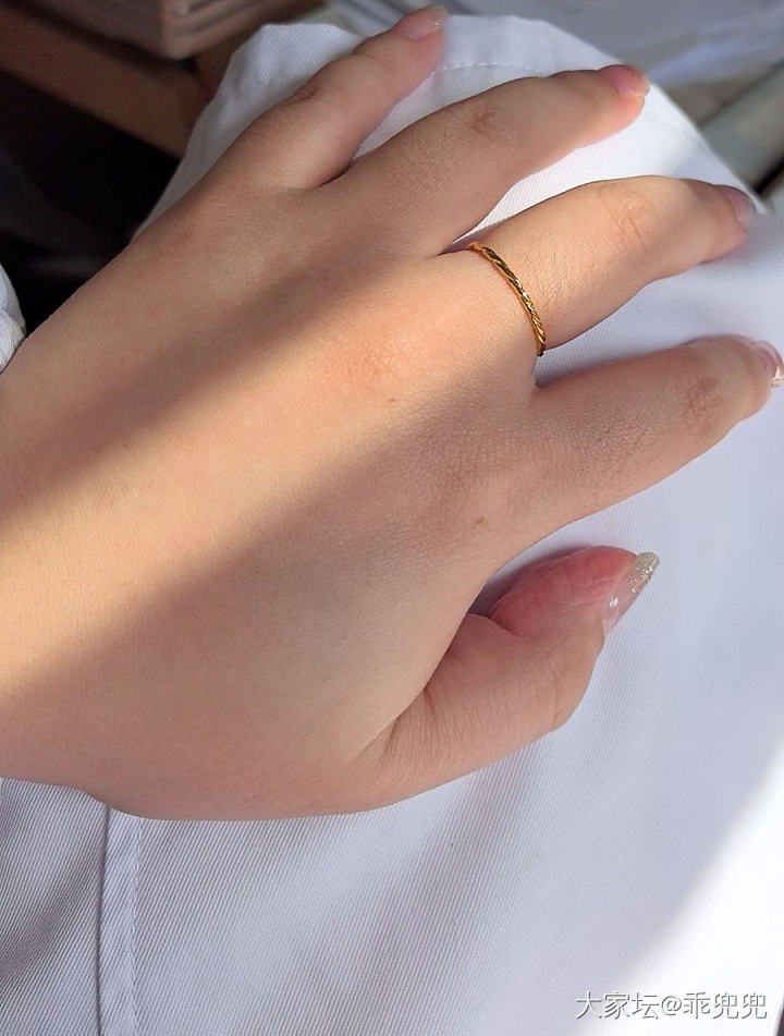 新买的美丽小废物😍😍😍_戒指金