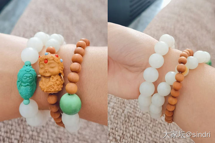 友友们！看看你们的叠戴搭子！_搭配和田玉