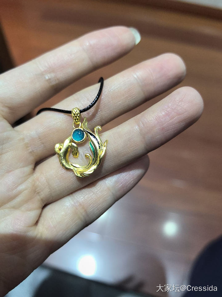 让我放弃羊毛的文鳐鱼_吊坠金