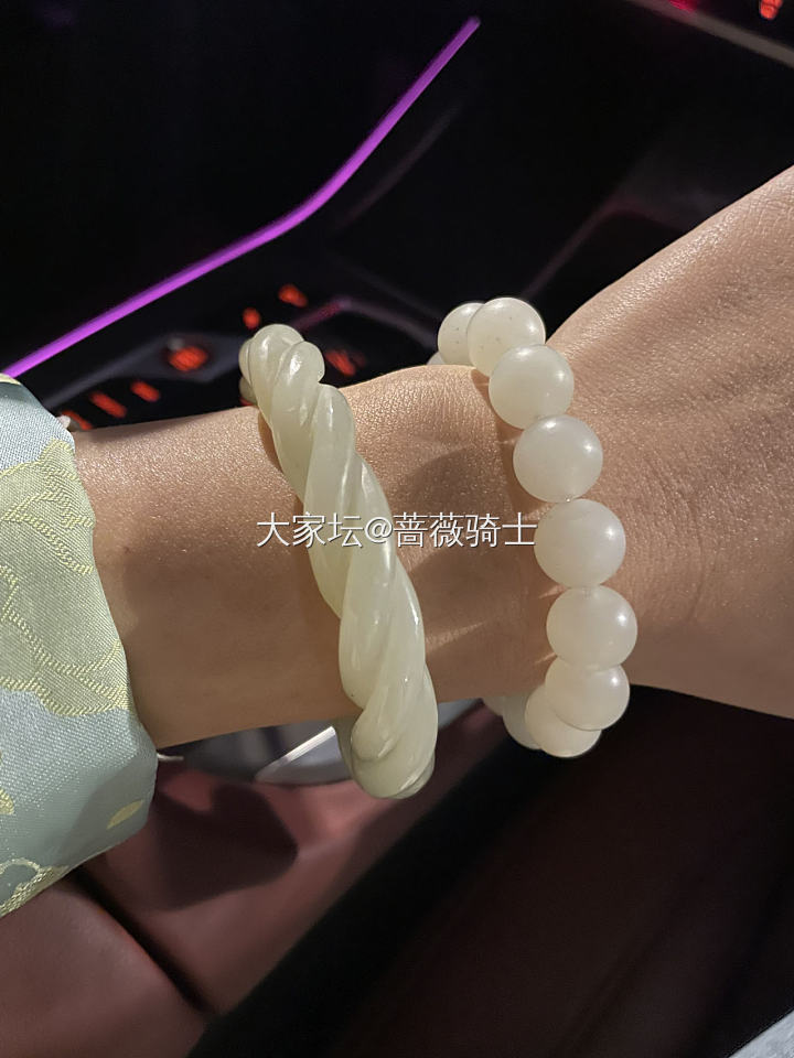 山料也可以很好看_珠串和田玉