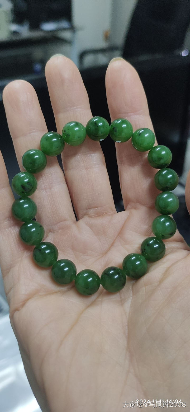 碧玉手串_珠串和田玉