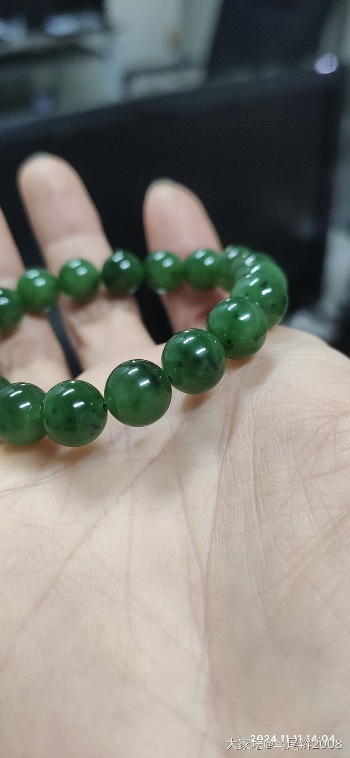 碧玉手串_珠串和田玉