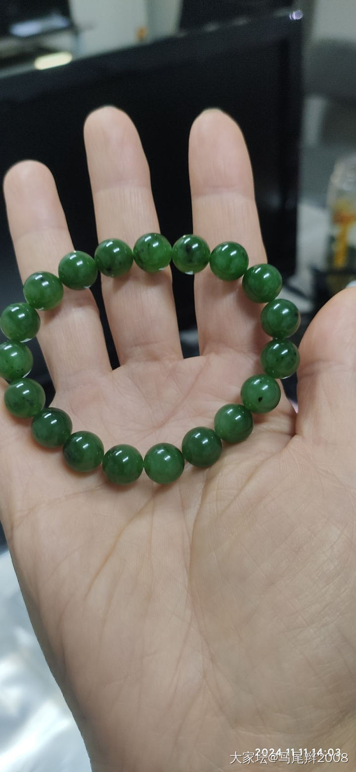 碧玉手串_珠串和田玉
