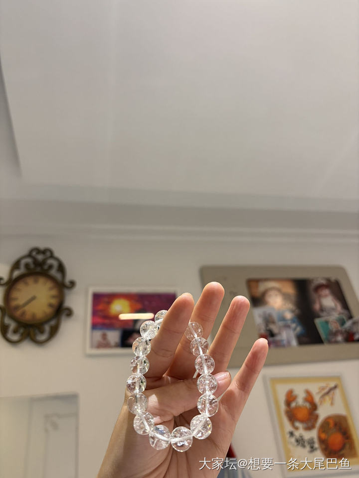 带彩虹🌈的白水晶_白水晶