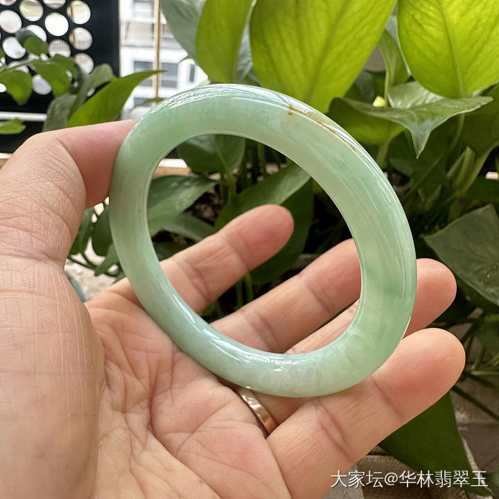 黄加绿苹果绿圆条55 MM_翡翠