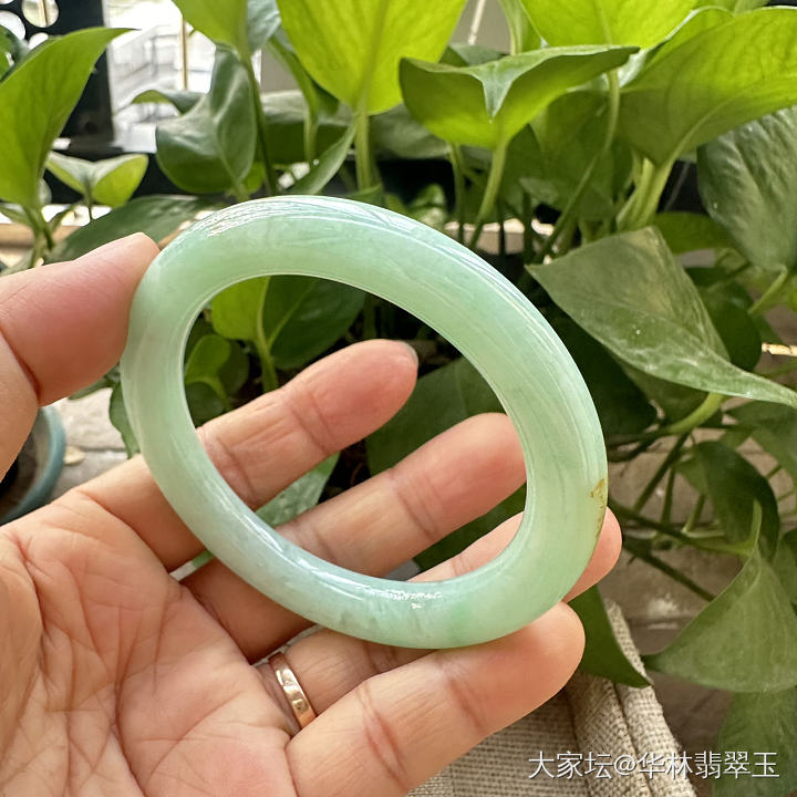 黄加绿苹果绿圆条55 MM_翡翠