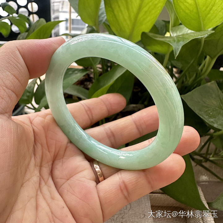 黄加绿苹果绿圆条55 MM_翡翠