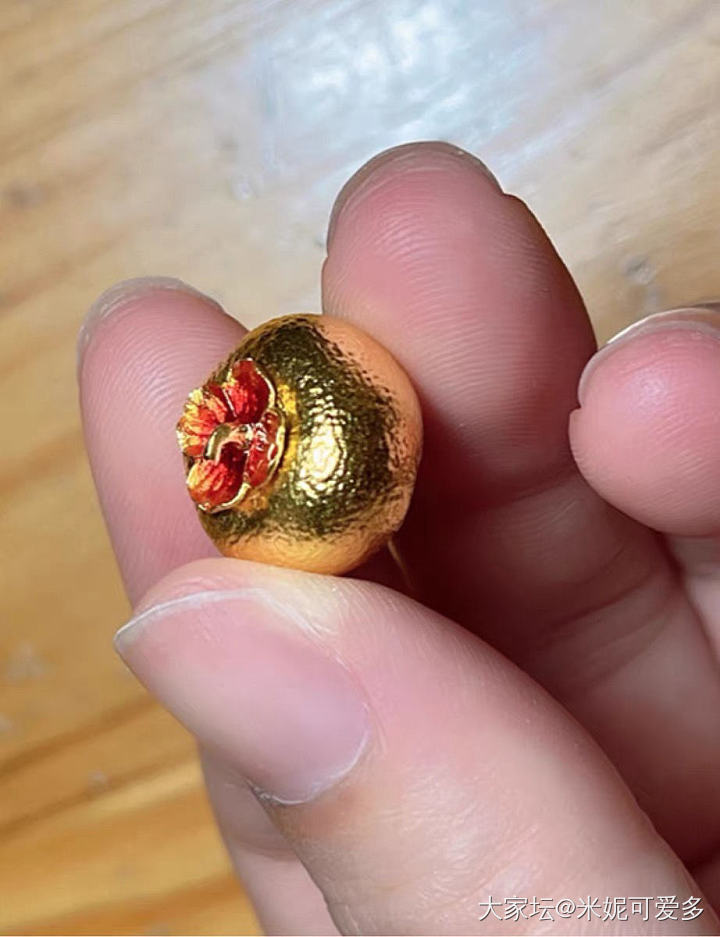 这个金柿子摆件有人买过吗_把玩件金
