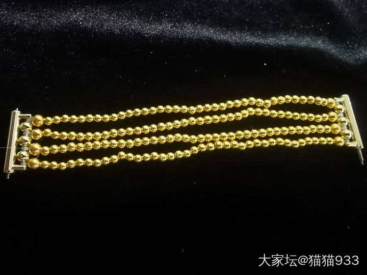 昨晚的劳动成果，现在爱好就是串珠子当手表带_串珠