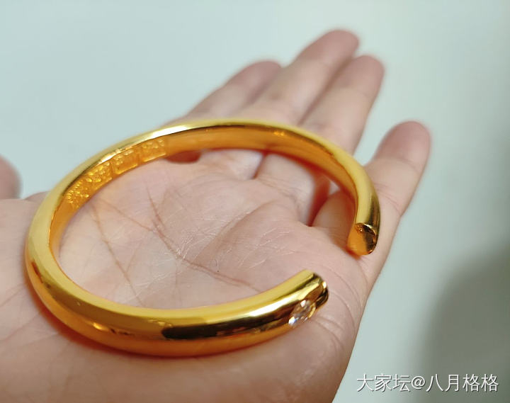 那个男人的手工亮面泥鳅背，终于拥有啦_手镯金