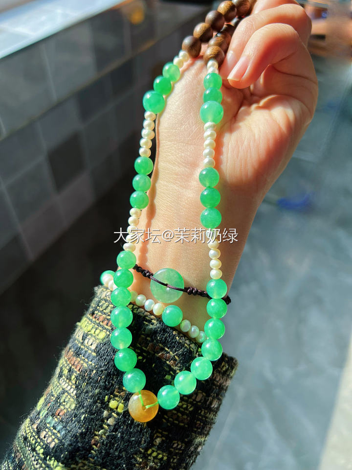 diy的快乐_串珠翡翠