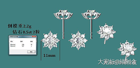 校长家太阳花培育钻耳环_金