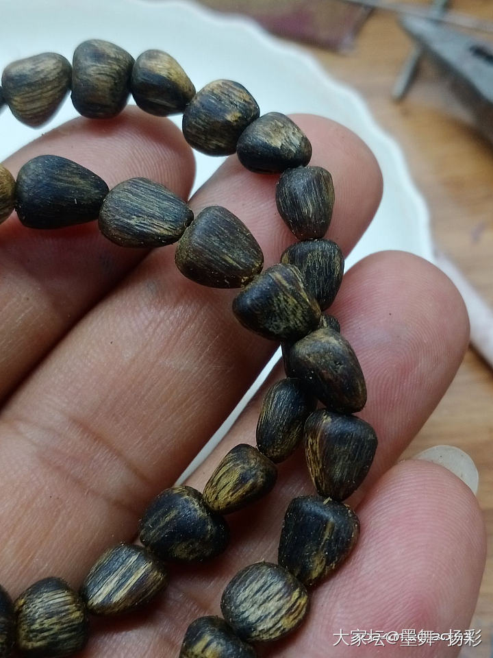 沉水棋楠沉香两圈2串_文玩