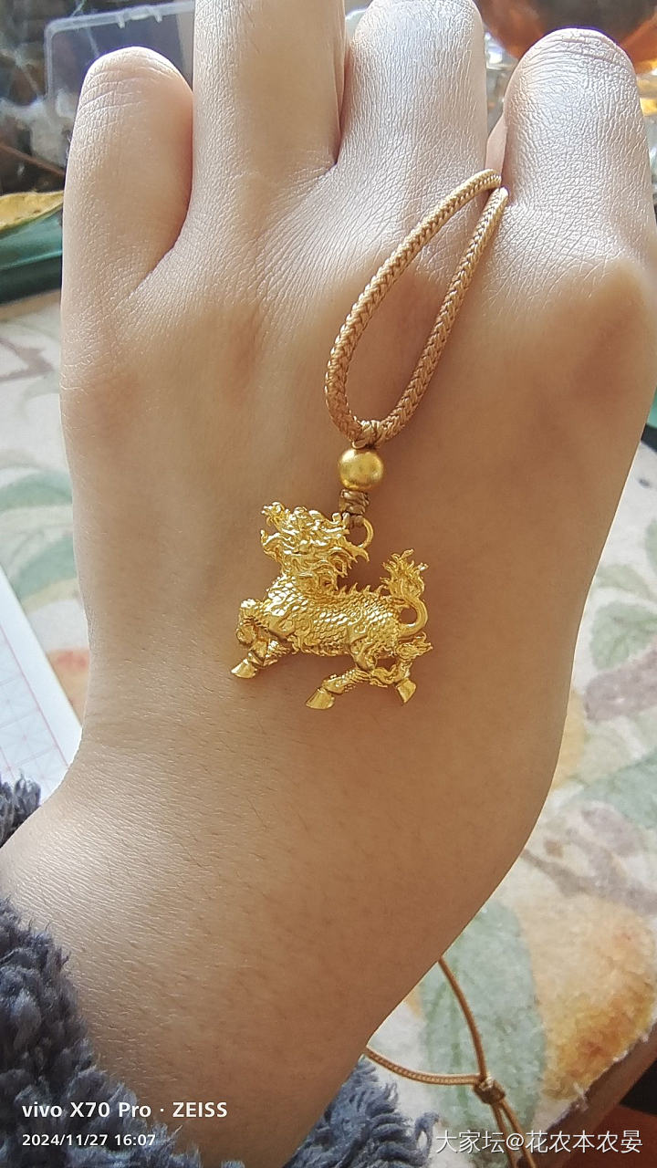 我文采辉煌的小麒麟到了，但是怎么拍都有点糊是不是麒麟太耀眼了☺️请教我怎么能拍好_福利社金