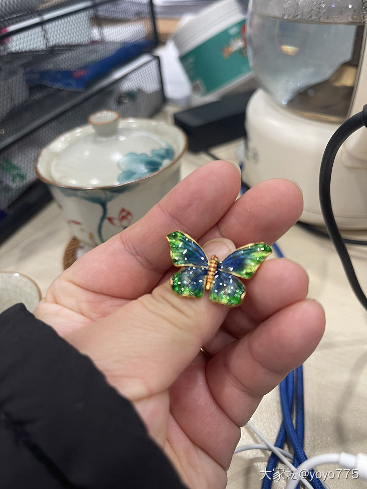 一件成团的蝴蝶🦋收到了，也来晒晒_吊坠福利社金