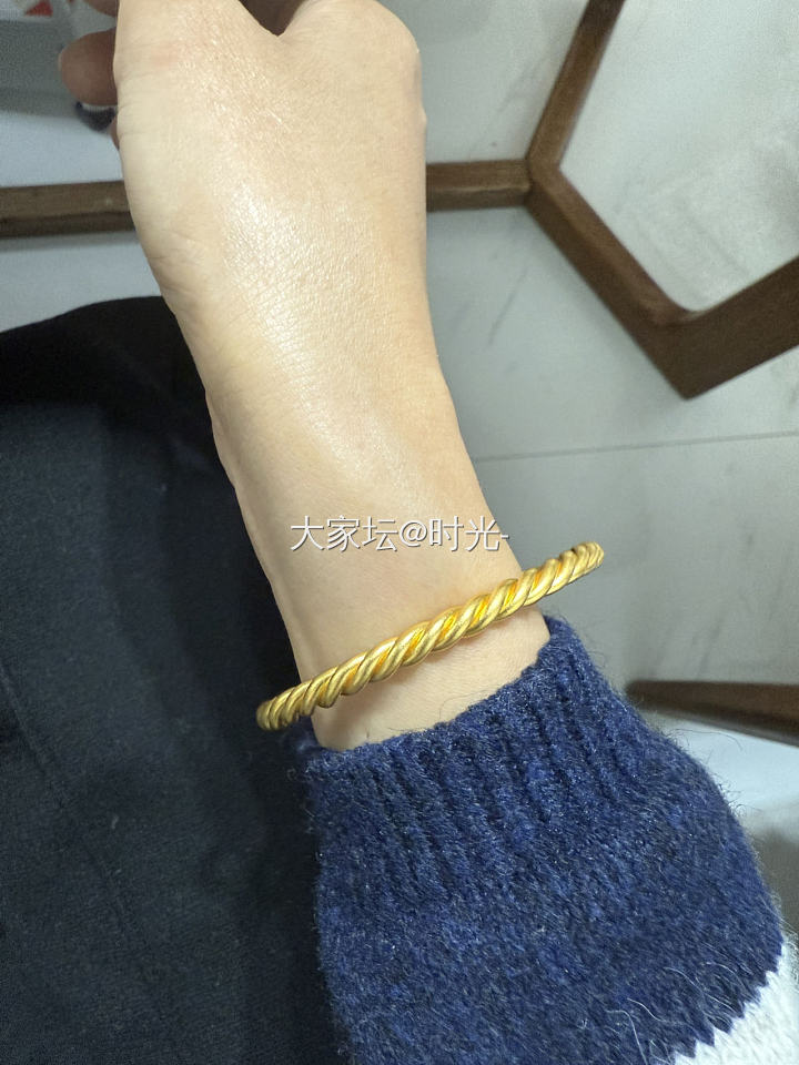 双股麻花_福利社手镯金