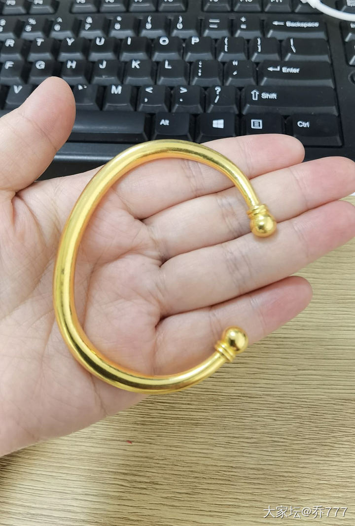 想看看你们的金蒜头镯_手镯金