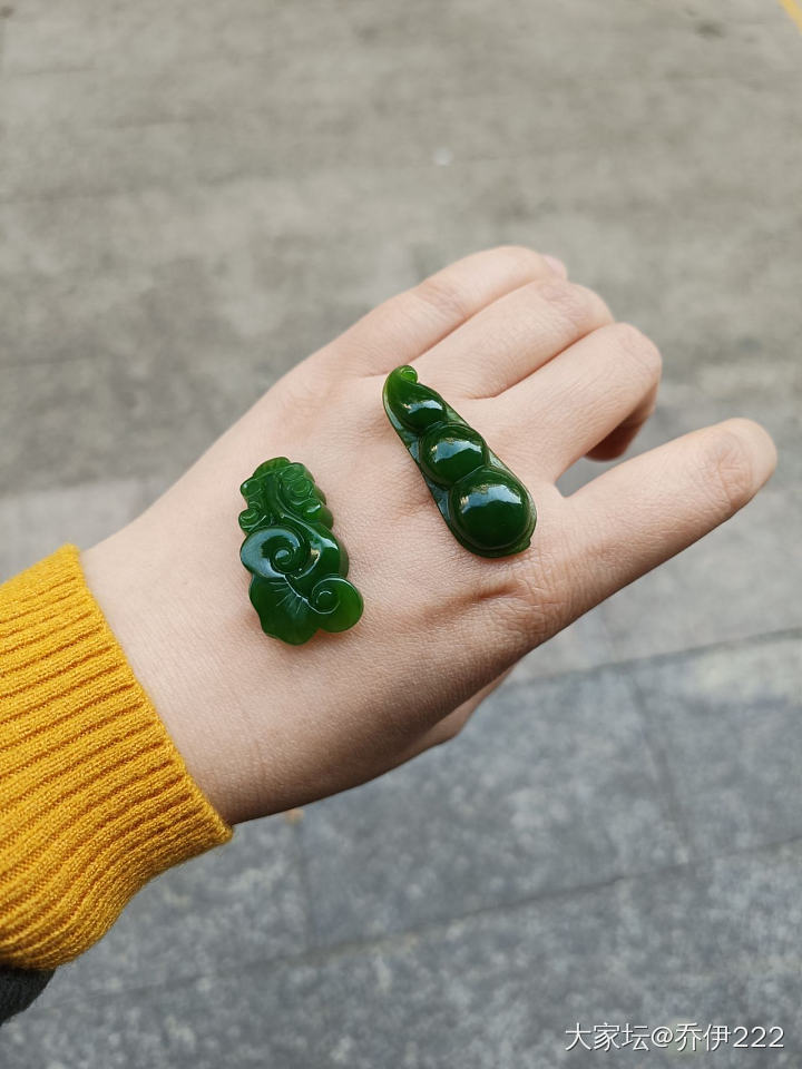 最近玩的一些小可爱_琥珀蜜蜡玉石和田玉