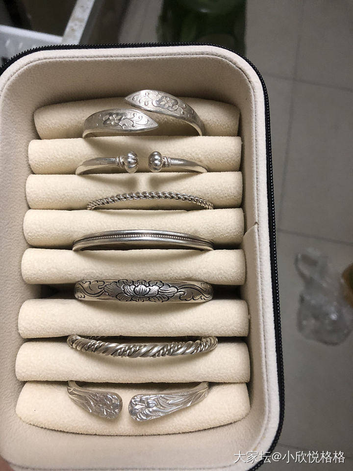 两盒银镯子_手镯银