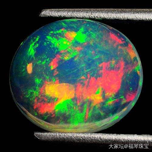 【现价再打8折特惠】纯天然无任何处理欧珀石 2.86克拉蛋型_欧泊