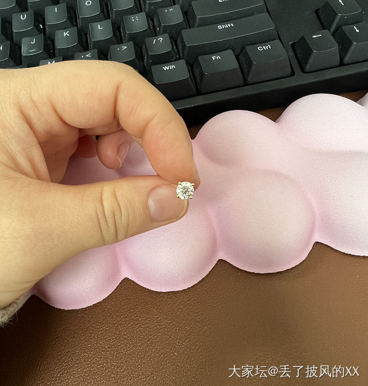 培育钻镶嵌收货了_耳钉培育钻
