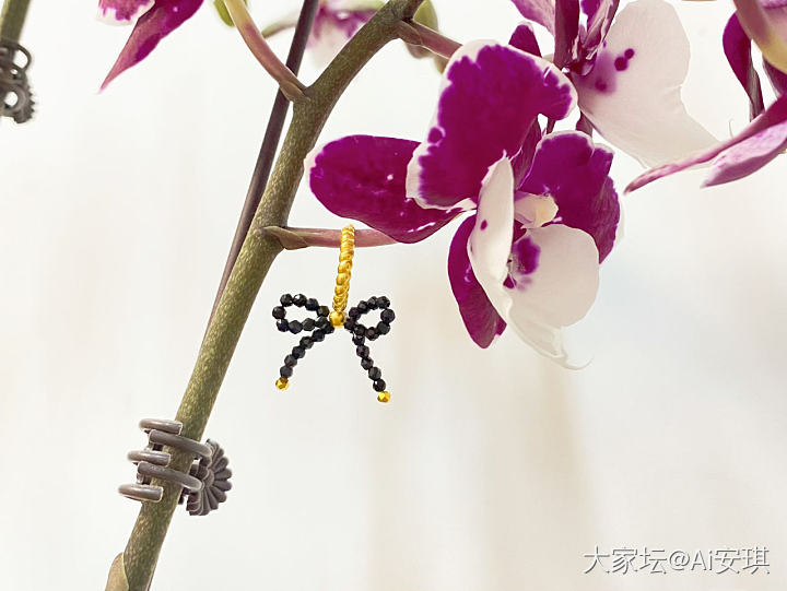 金珠DIY，甜酷蝴蝶结🎀_植物