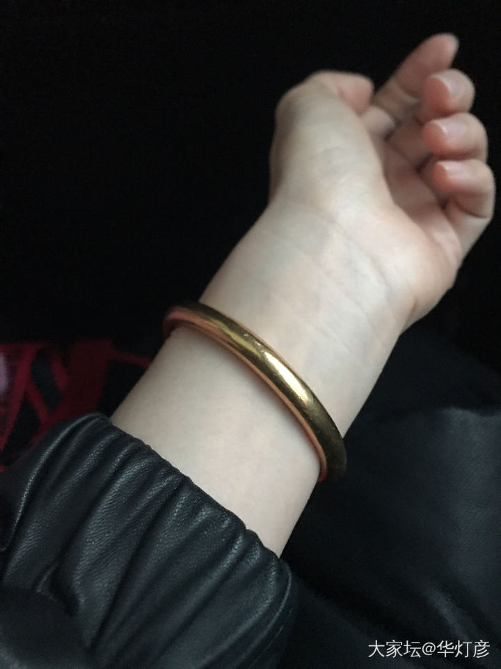 今日左手，姐妹们一起晒吧_手镯翡翠金