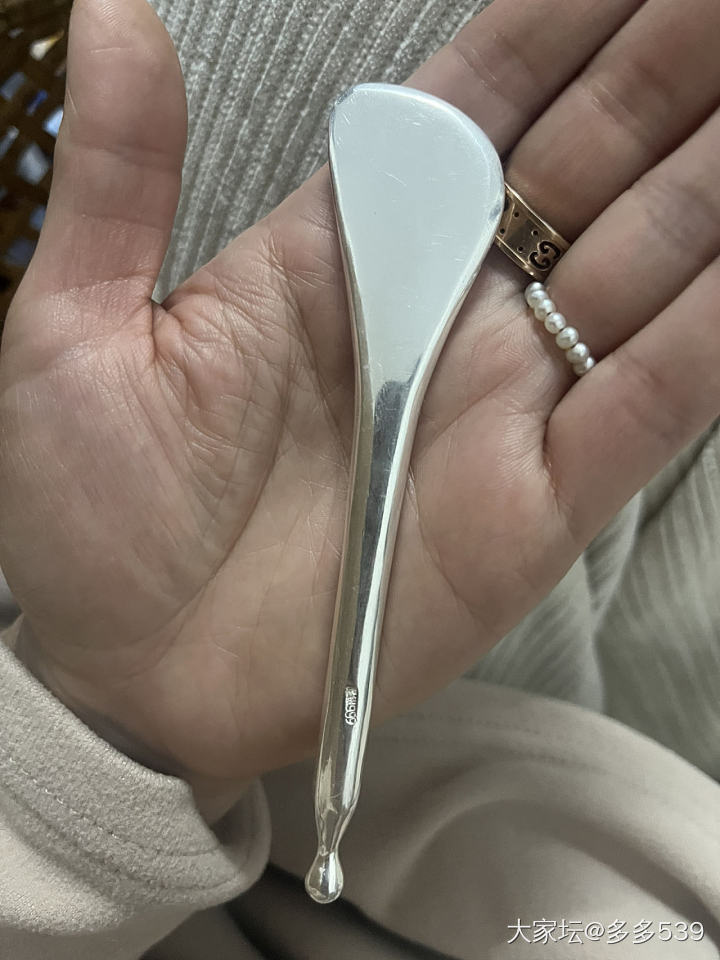 点穴刮脸神器999纯银_银