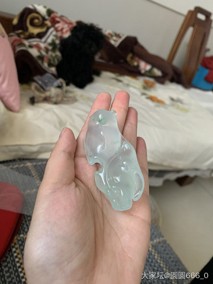 山间高士晶莹雪_翡翠