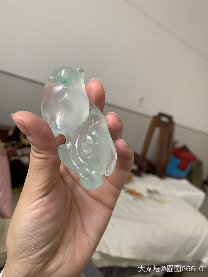 山间高士晶莹雪_翡翠