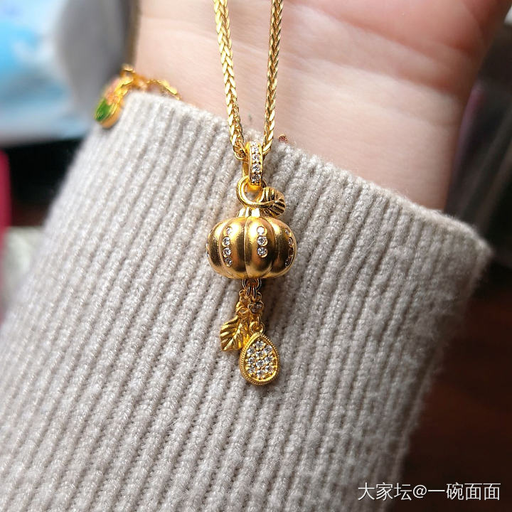 今年最后一单金子（小南瓜和葫芦套链）_挂件项链金