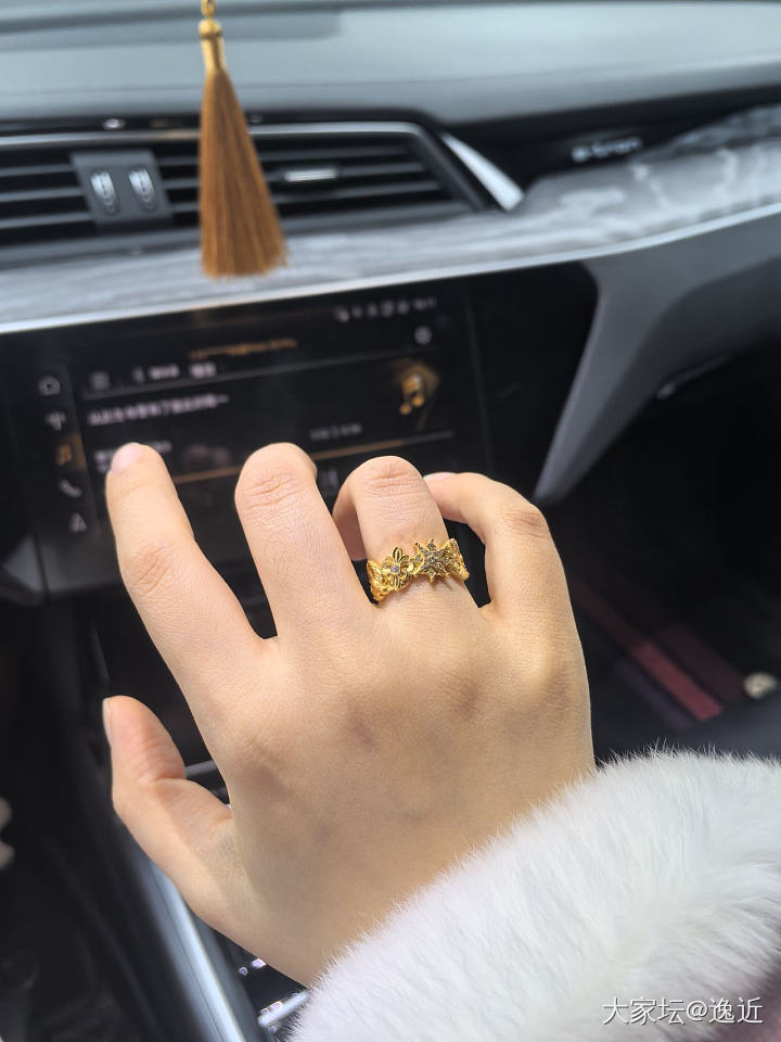 微距拍照是真好看啊_戒指金