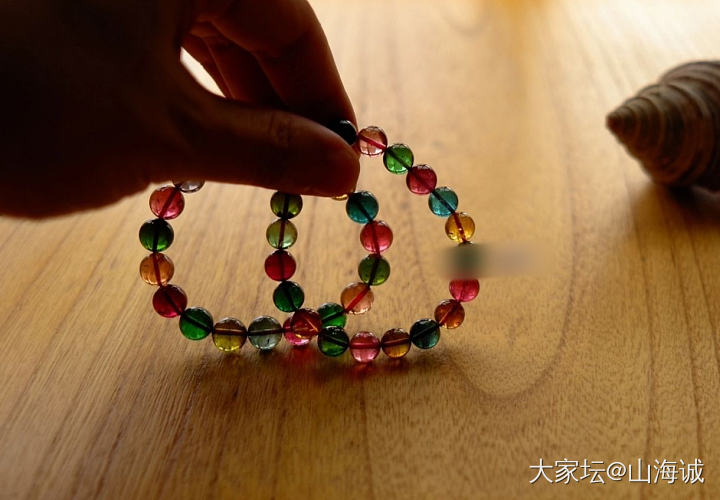 几年前收的两串碧玺 ..._珠串碧玺