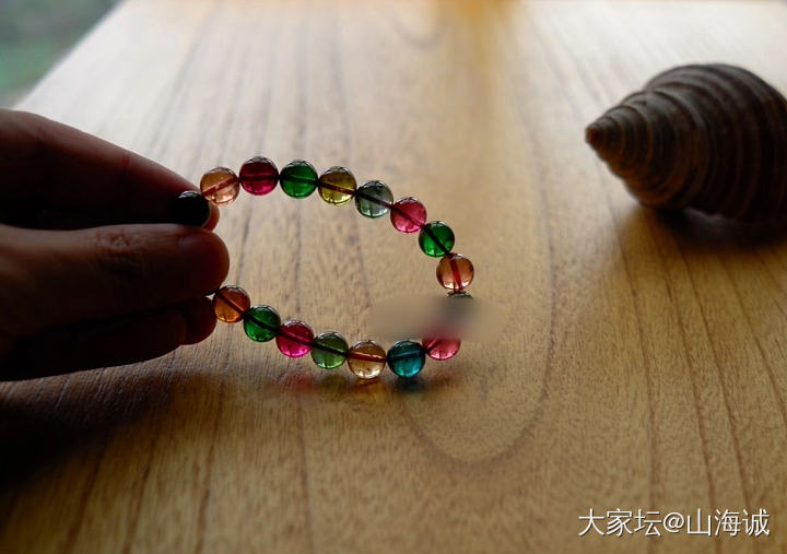 几年前收的两串碧玺 ..._珠串碧玺