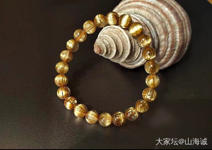 摆拍一条不错的钛晶 ..._珠串钛晶