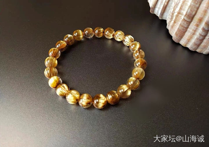 摆拍一条不错的钛晶 ..._珠串钛晶
