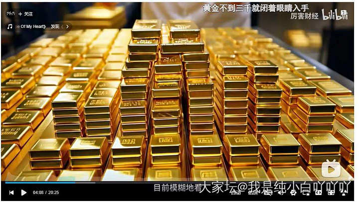 昨晚睡前看了个财经博主关于黄金的去年总结和新年分析，今早摸鱼截图出来了_金