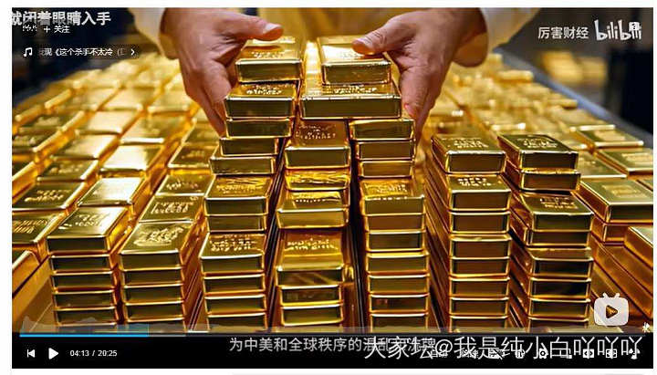 昨晚睡前看了个财经博主关于黄金的去年总结和新年分析，今早摸鱼截图出来了_金