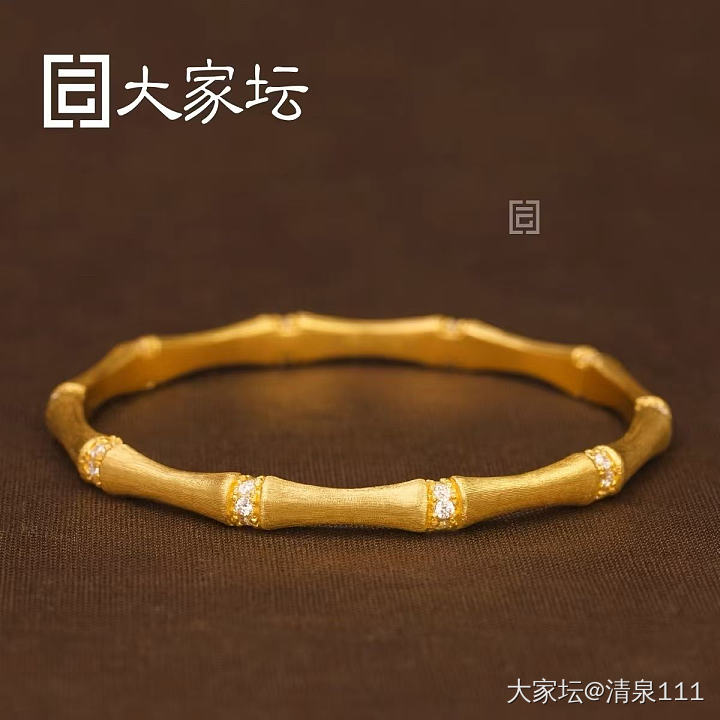 拉丝竹节手镯开团了_手镯金