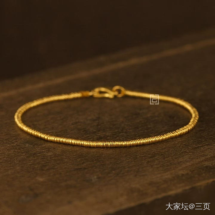 小圈圈手链_手链金