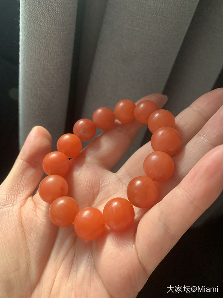 南红仙图 最后一张抹了油的仙图_珠串南红
