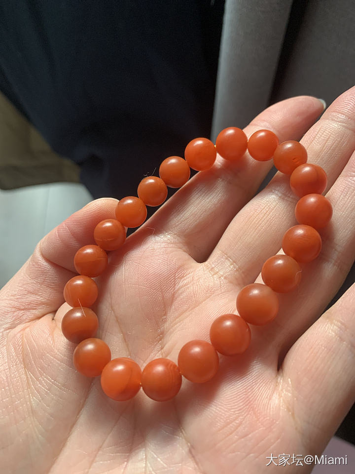 南红仙图 最后一张抹了油的仙图_珠串南红